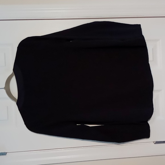 Soft Surroundings Delia Button Long Sleeve Top Black Size Petite Small - Picture 9 of 15